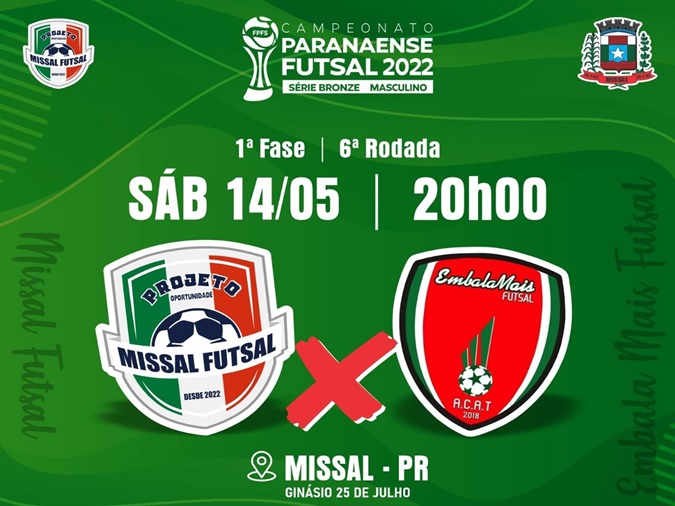 Missal Futsal tem jogo fundamental em casa na busca pela classificação da Série Bronze